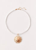 Amber Necklace - Gold