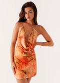 Bohemian Bliss Mesh Mini Dress - Sunset Kisses