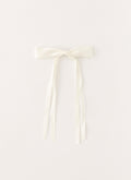Dorothy Bow Hair Clip - Ivory