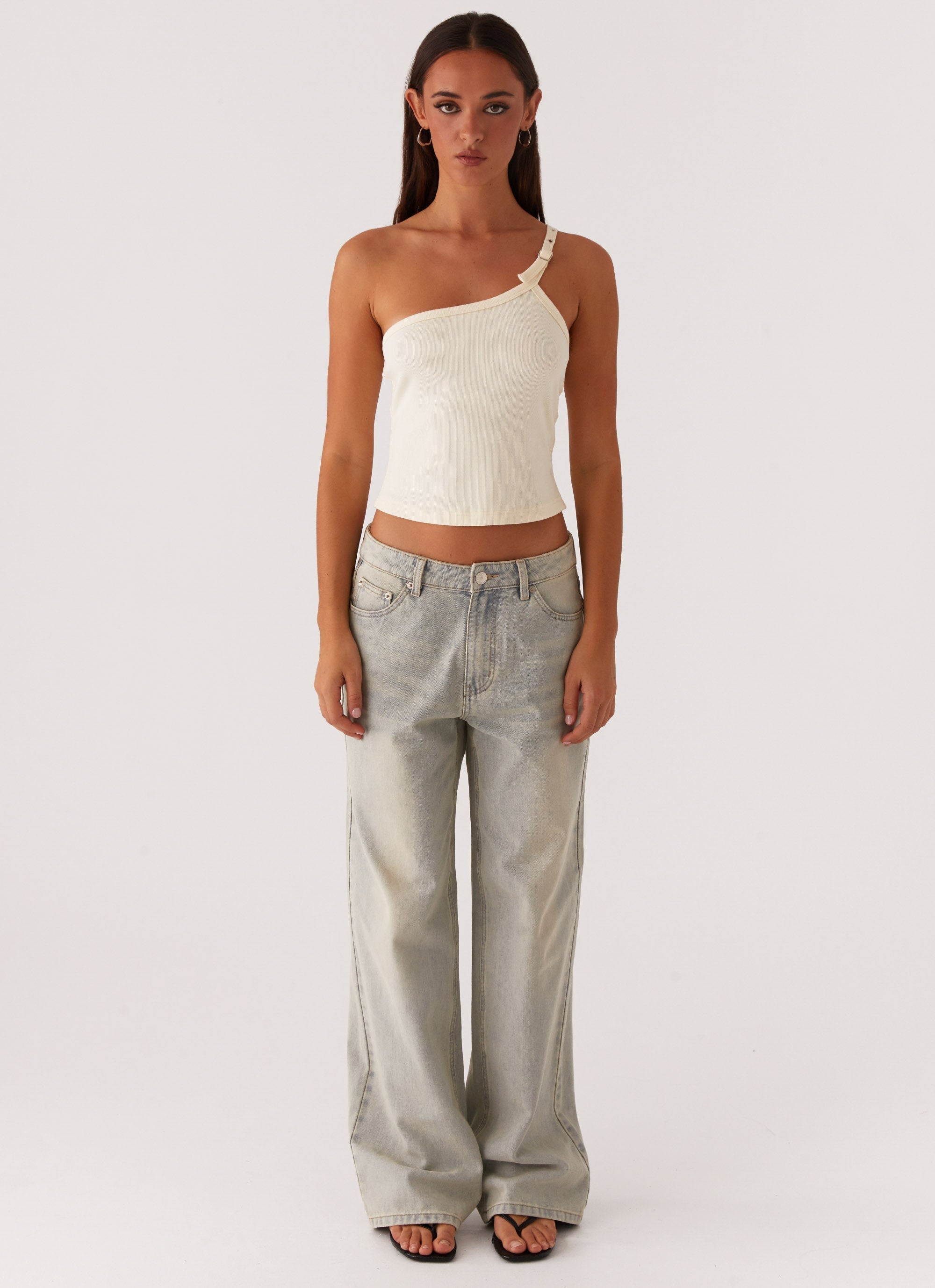 Keanna Low Rise Denim Jeans - Vintage