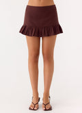 Lucie Mae Mini Skirt - Chocolate Drizzle