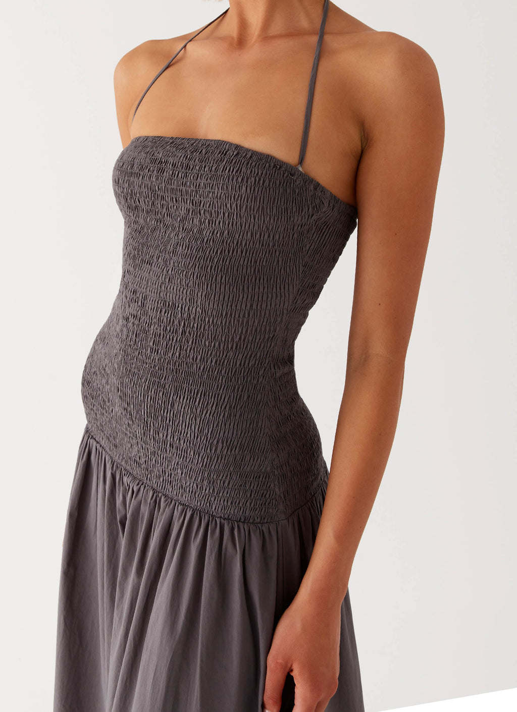 Zahra Maxi Dress - Charcoal